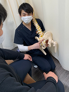 施術方針の決定、ご説明